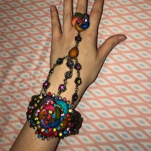 Beautiful bracelet ring combo